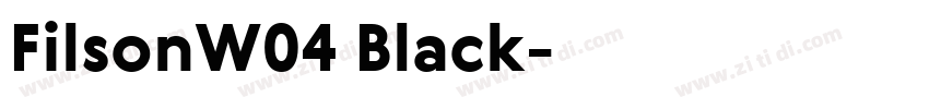 FilsonW04 Black字体转换